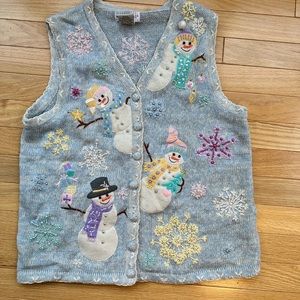 Vintage Christmas vest/ ugly sweater party